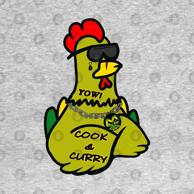 "C.C." the Curry Chicken by Mercy's Merch